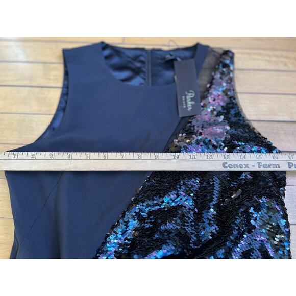 Parker Black Size S Sequin Sleeveless Mesh Cocktail Prom Dress NWT - Picture 10 of 15